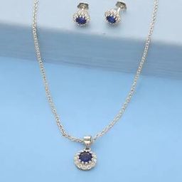 Women Classic Silver Pendant Set-image-5