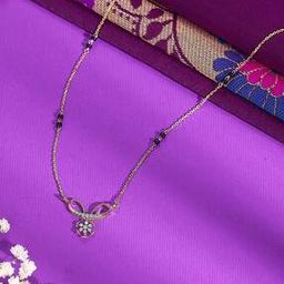 Women Yellow Gold & Diamond Modern Mangalsutra-5