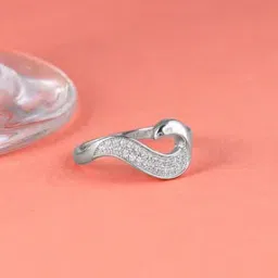 Women Silver Great Wave Ring-picture-27