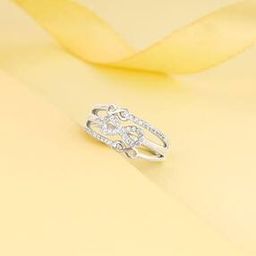 Women Silver Triple Infinity Ring-image-8