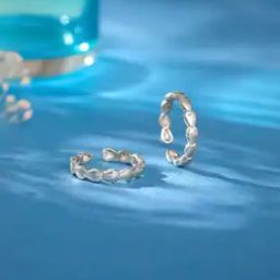 Women Silver Heart Toe Rings-picture-10