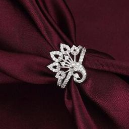 Women Sterling Silver Peacock Ring-image-12