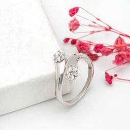 Women Sterling Silver Graceful Ring-image-9