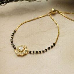 Women Sterling Silver Gold-Plated Link Bracelet-image-77