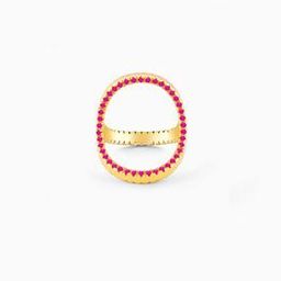 Women Sterling Silver Gold-Plated Ring-image-74