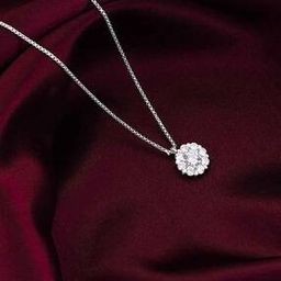 Women Sterling Silver Stone-Studded Pendant-image-48