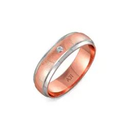 Women Rose Gold Diamond-Studded Band Ring-image-80