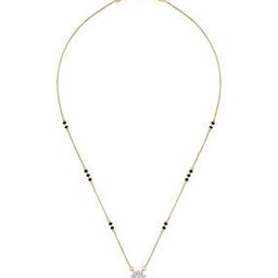 Women Tropical Bloom Yellow Gold Mangalsutra-image-52