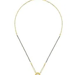 p n gadgil jewellers Women Vibrant Petals Yellow Gold Mangalsutra-picture-30