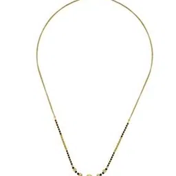 p n gadgil jewellers Women Yellow Gold Elysian Beaded Mangalsutra-picture-43