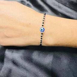 Women Sterling Silver Evil-Eye Link Bracelet-image-19
