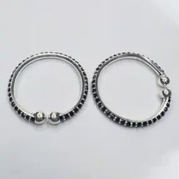 Boys Sterling Silver Beaded Bangle-image-12