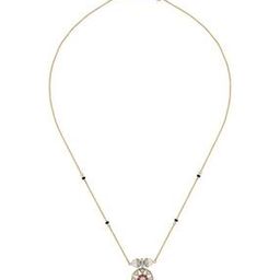 Women Yellow Gold Crimson Grace Diamond-Studded Mangalsutra-image-29