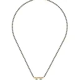 Women Yellow Gold Wati Elegance Diamond-Studded Mangalsutra-image-1