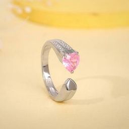 Women Sterling Silver Stone-Studded Ring-image-84