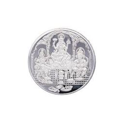 Pure Silver Ganesha Lashkmi & Saraswathi Coin-image-38