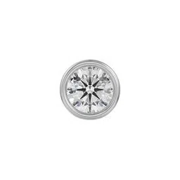 Men Yellow Gold Solitaire Lab Grown Diamond Stud Earring-image-92