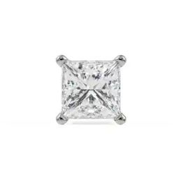 Men White Gold Ivy Solitaire Stud Earrings-image-48