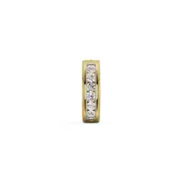 Men Yellow Gold Vivian Lab Grown Diamond Hoop Earring-image-35