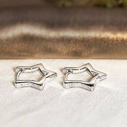 Women Sterling Silver Hoop Earrings-image-38