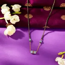 p n gadgil jewellers Women Yellow Gold Contempo Charm Modern Mangalsutra-picture-6