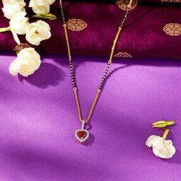 Women Yellow Gold Sindoori Glow Mangalsutra-image-34