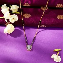 p n gadgil jewellers Women Yellow Gold Evil-Eye Aura Mangalsutra-picture-34