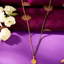 p n gadgil jewellers Women Yellow Gold Beaded Mangalsutra-picture-39