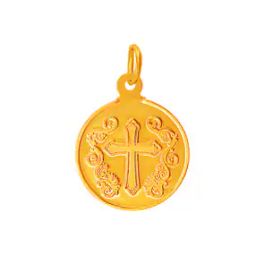 Women Yellow Gold Cross Pendant-image-50
