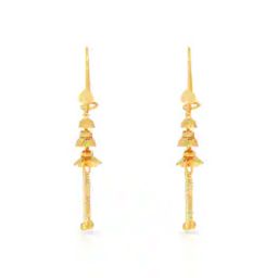 Women Yellow Gold Dangler Earrings-image-45