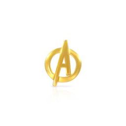 Men Yellow Gold Stark Edge Stud Earring-image-26