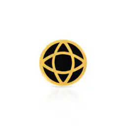 Men Yellow Gold Enamel Stud Earring-image-8
