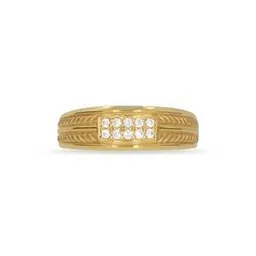 Men Yellow Gold Stone-Studded Ring-image-48