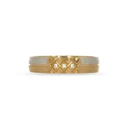 Men Yellow Gold Designer Horizonal Ring-image-58