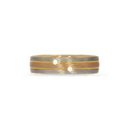Men Yellow Gold Tri Horizon Ring-image-25