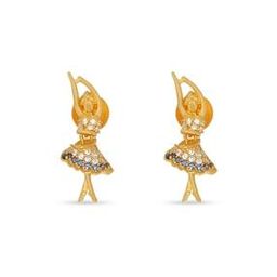 Women Yellow Gold Dancing Delight Drop Earrings-image-57
