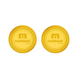Set of 2 Yellow Gold Swarnavarsham Coins-image-29