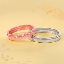 His & Her Sterling Silver Soulbound Couple Band Rings-image-32