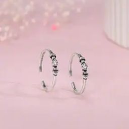 Women Sterling Silver Tamanna Adjustable Toe Rings-image-28