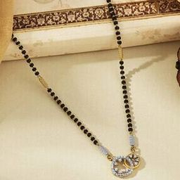 Women Yellow Gold Twin Loop Mangalsutra-66