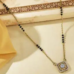 Women Yellow Gold Square Grace Mangalsutra-image-38