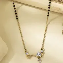 p n gadgil jewellers Women Yellow Gold Hruday Sparsh Mangalsutra-picture-43