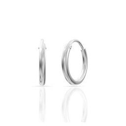 anayra Sterling Silver Plain Round Hoops-picture-17