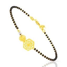 Women Yellow Gold Beaded Bracelet-image-56