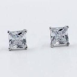 Women Sterling Silver Stone Stud Earrings-image-17