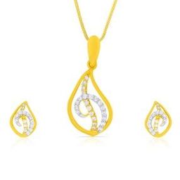 Women Yellow Gold Light Elegance Pendant & Necklace Set-image-18
