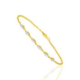 Women Yellow Gold Diamond-Studded Bracelet-image-27