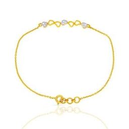 Women Yellow Gold Diamond-Studded Bracelet-image-26