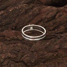 Men Sterling Silver Zirconia-Studded Ring-image-2