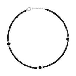 Women Sterling Silver Beaded Anklet-image-37